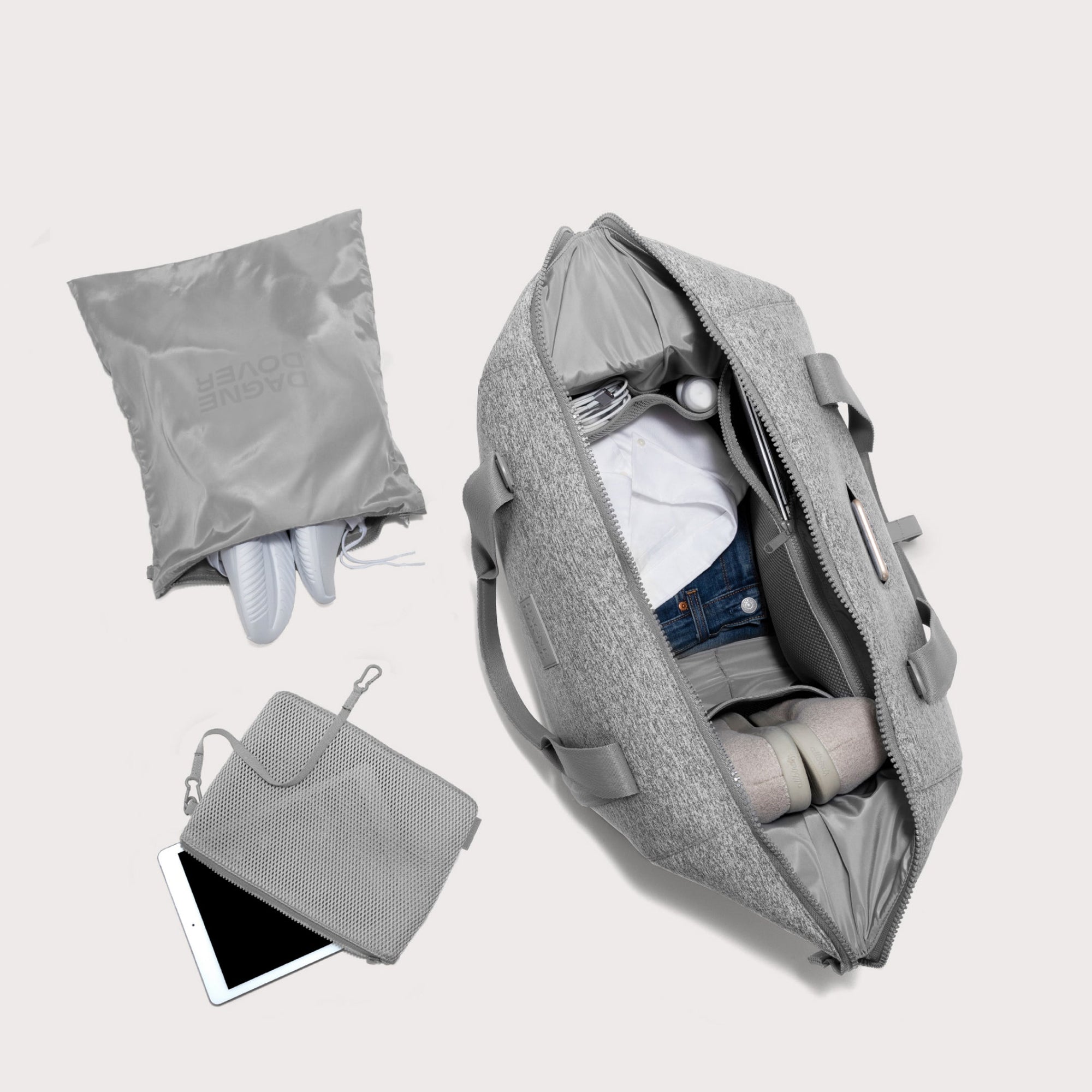 Landon Carryall | Heather Grey | Neoprene | Extra Large