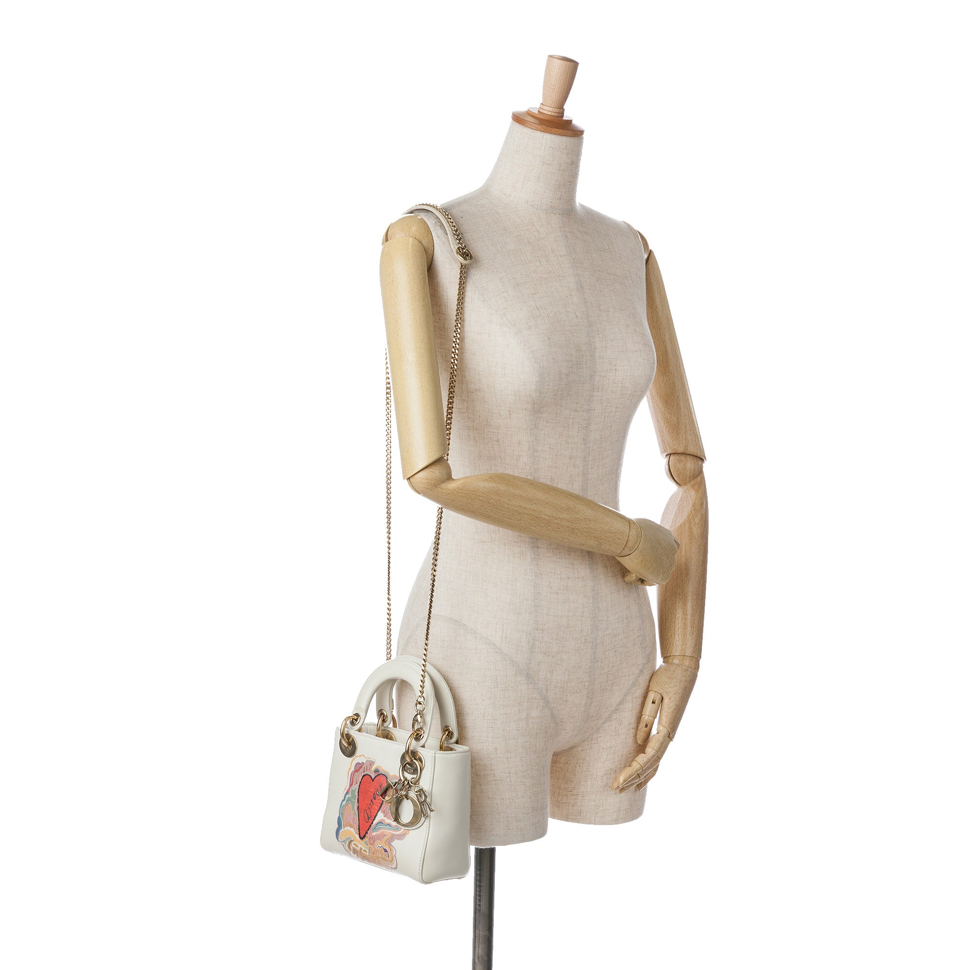 Dior | Pre-Owned Niki De Saint Phalle Mini Calfskin Dioramour Lady (Printed) - III | White