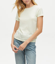 Colleen Classic Crew Tee | Celery