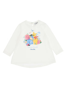 Girls | Winnie The Pooh Maxi Jersey T-Shirt | Cream