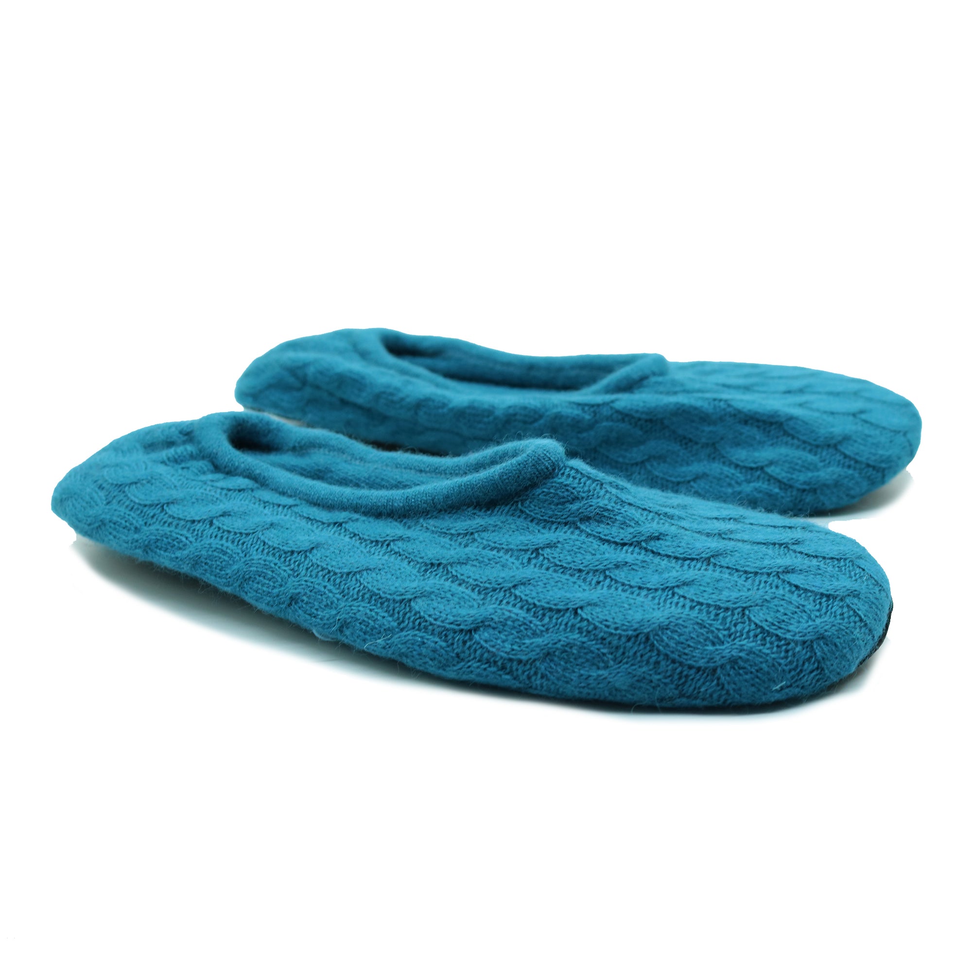 Womens | Slippers with Mini Cable | Teal
