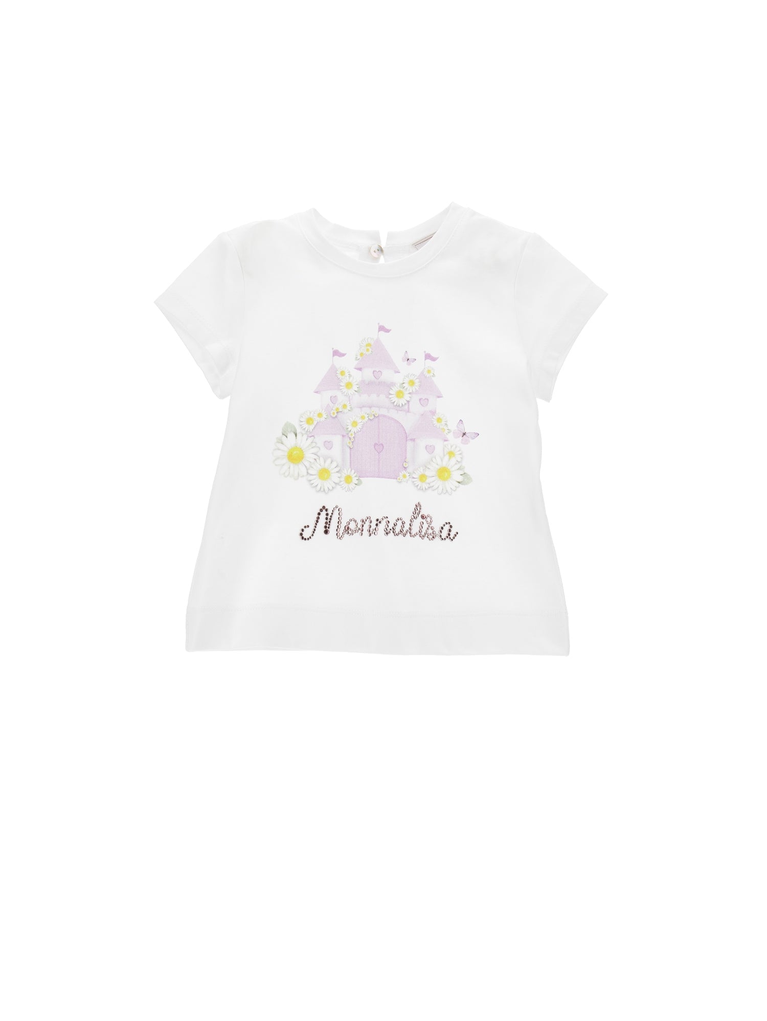 Girls | Castle Print T-Shirt | White
