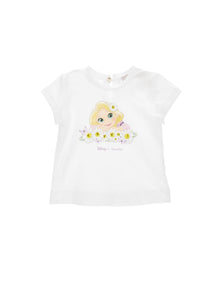 Girls | Rapunzel Jersey T-Shirt | White