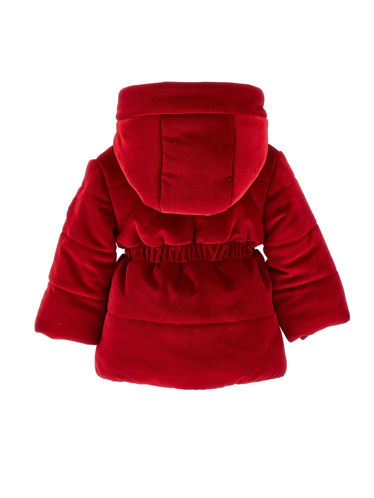 Girls | Long Chenille Down Jacket | Ruby