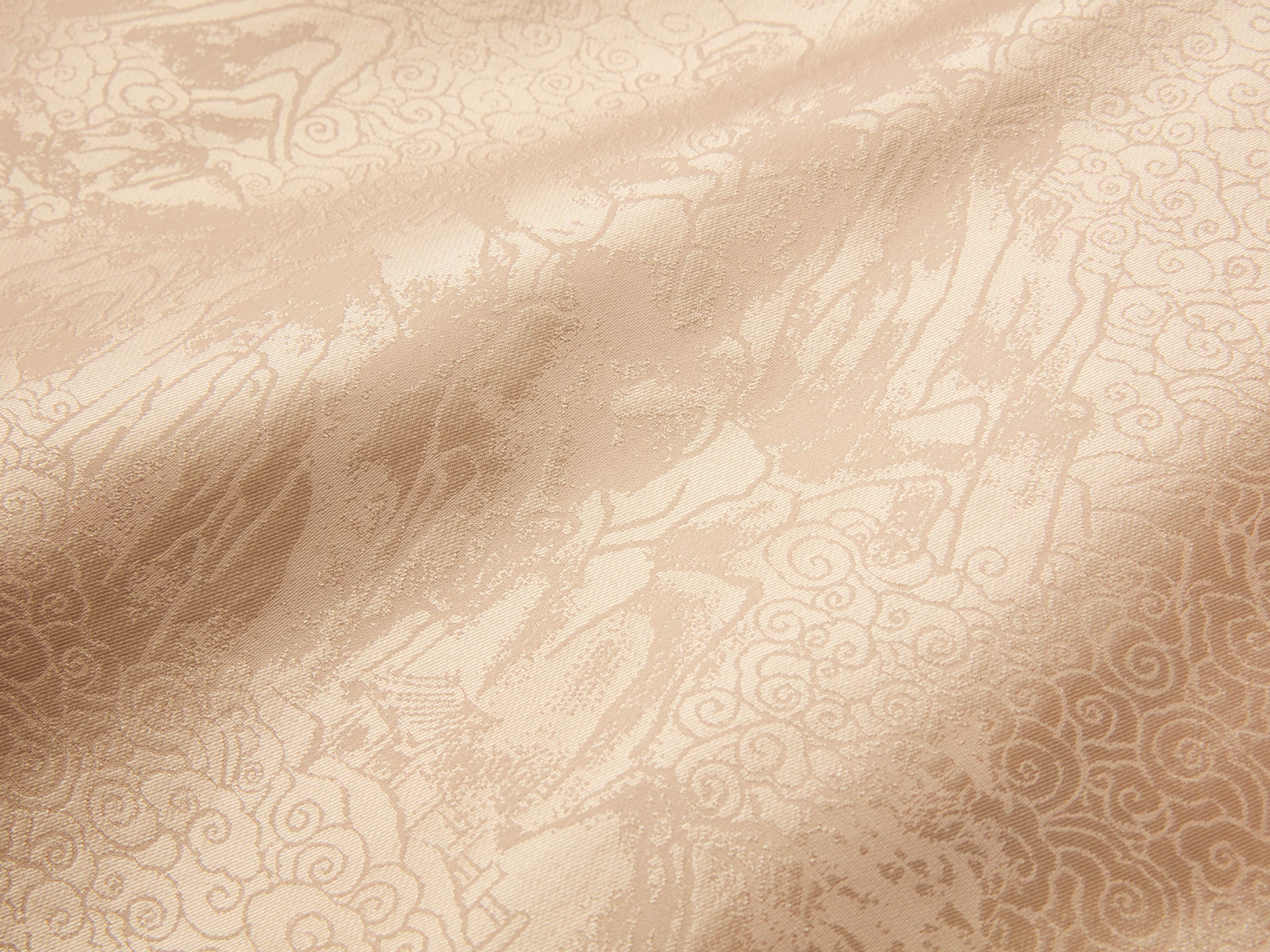 Silk Jacquard Chinese Style Cotton Tops | Khaki