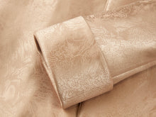 Silk Jacquard Chinese Style Cotton Tops | Khaki
