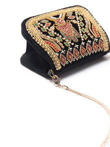 Chain Bag - Small | Black/Gold Multi