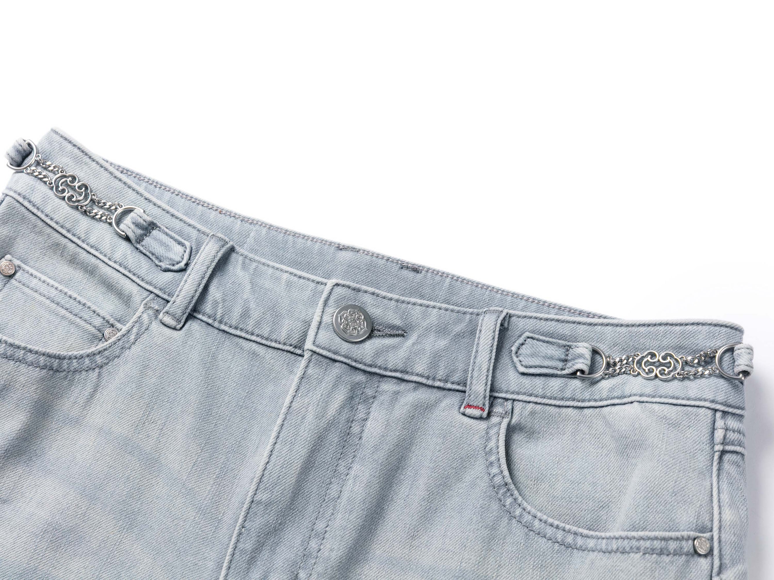 Light Wash Slim Jeans | Grey
