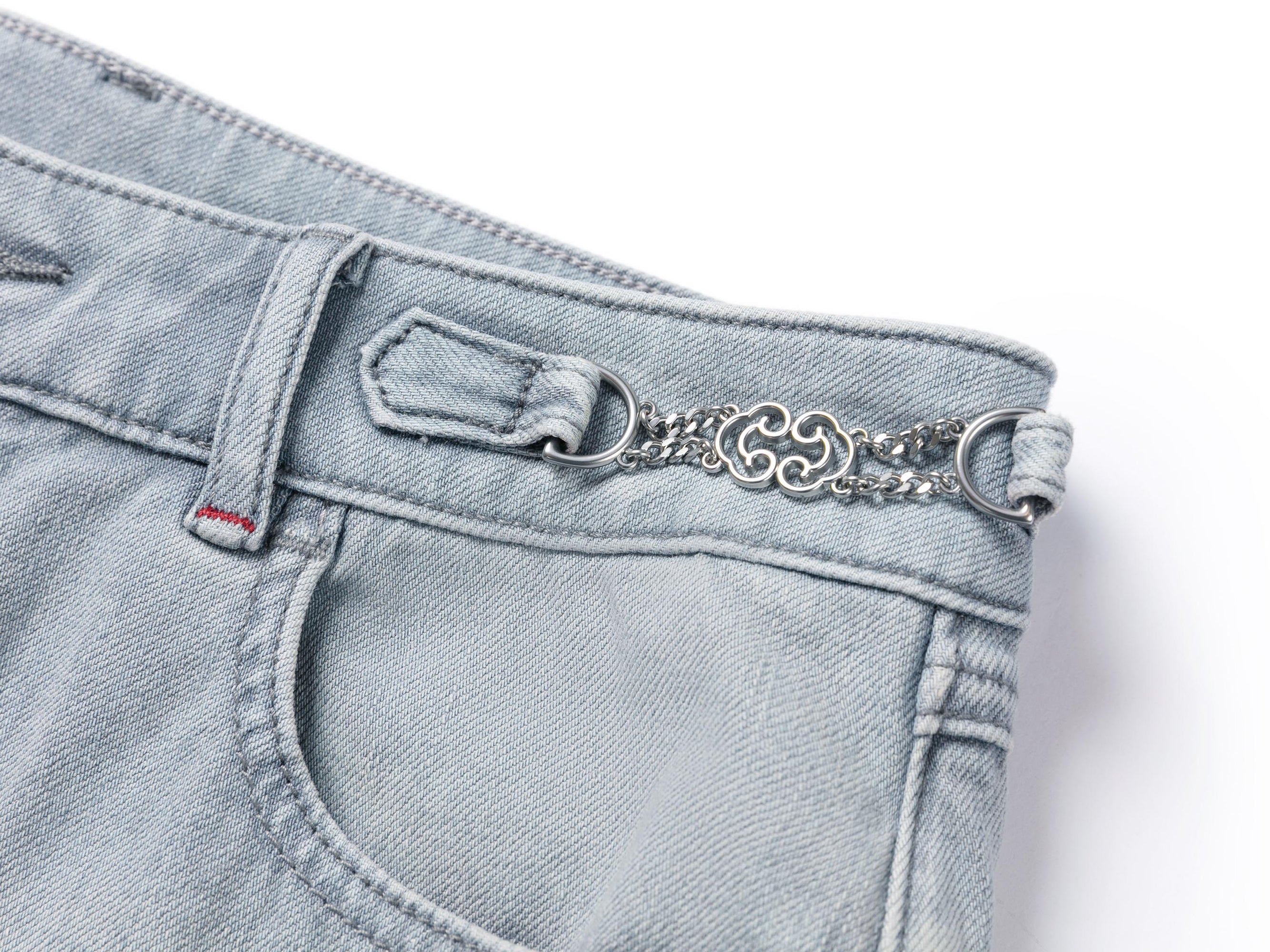 Light Wash Slim Jeans | Grey