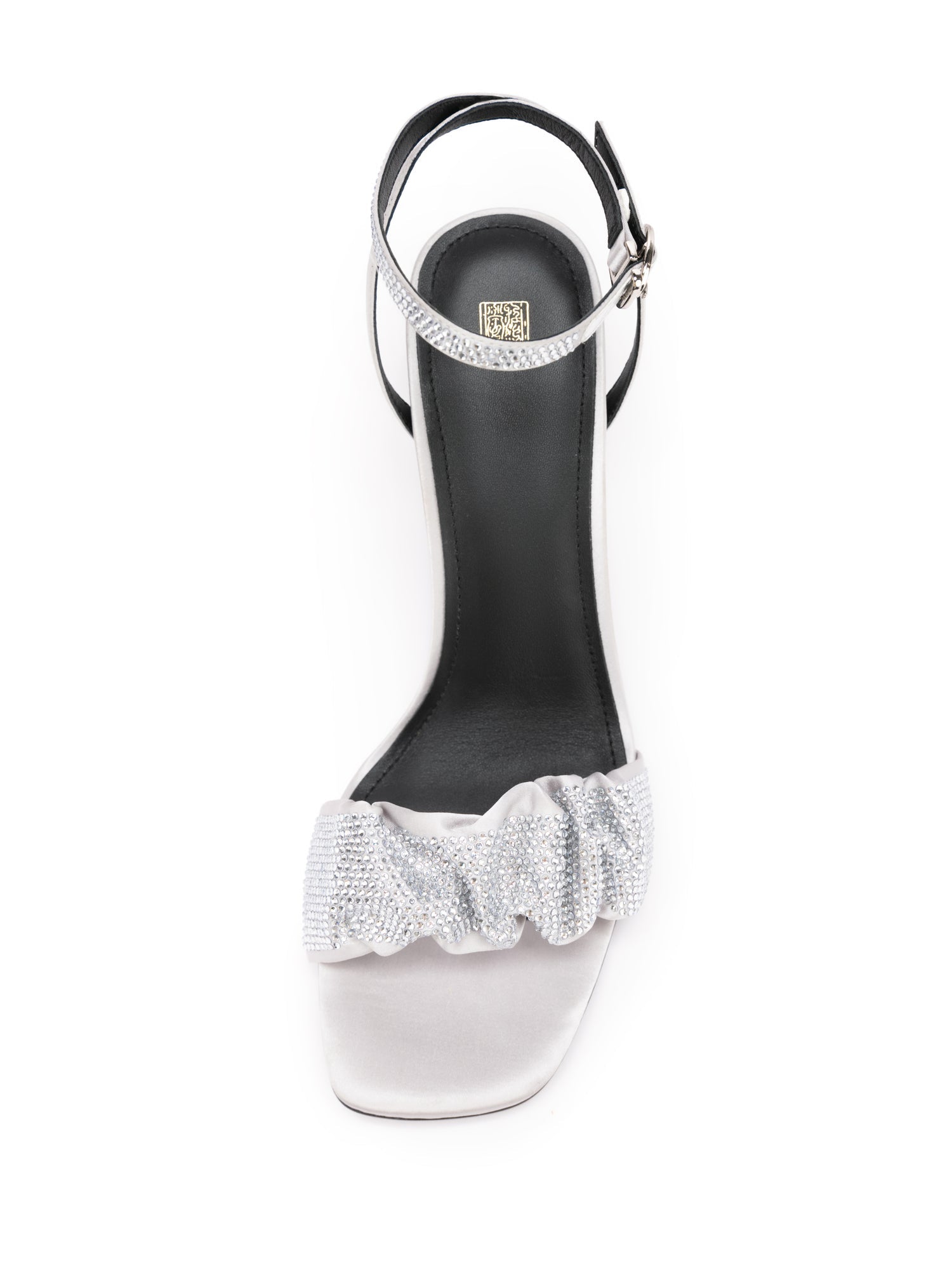 Chinese Elegant Starlight Sparkling Rhinestone Sandal | Grey