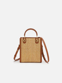 Embroidered Bag | Brown/Red