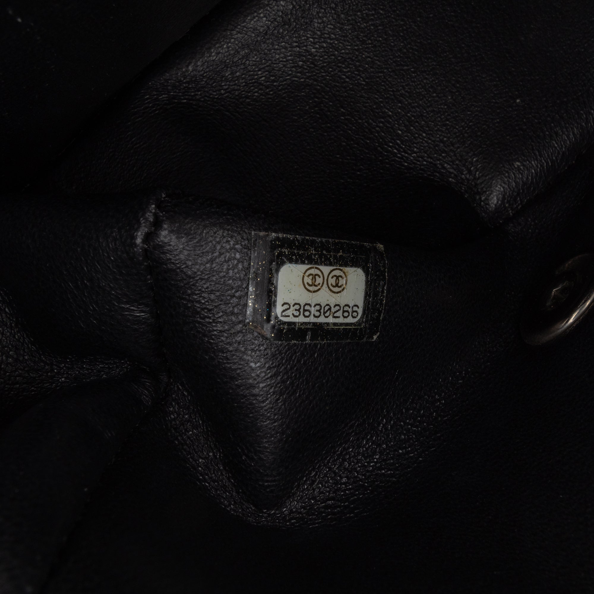 Chanel | Pre-Owned Mini Square Classic Chevron Patent Flap | Black