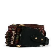 Dior | Pre-Owned Embroidered Canvas Bohemian Fringe Strap | Brown