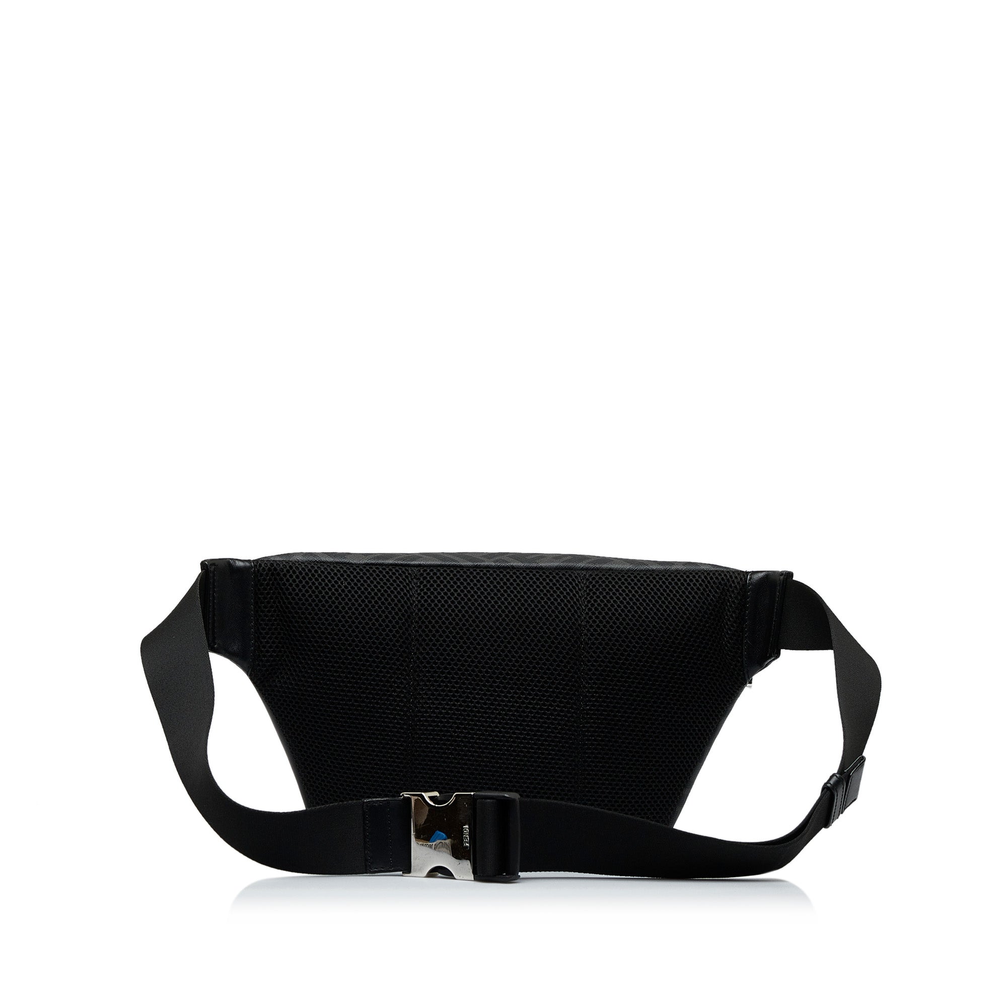 Fendi | Pre-Owned Zucca FF 1974 Diagonal Belt Bag | Black