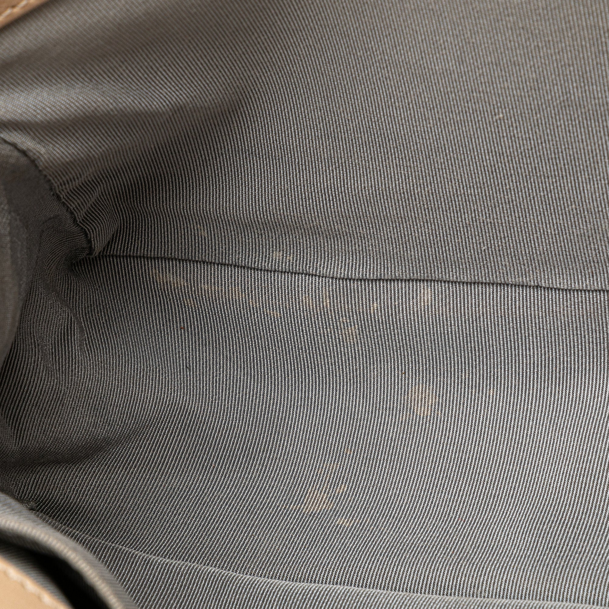 Chanel | Pre-Owned Old Medium Aged Calfskin Double Stitch Boy Flap | Brown/Beige