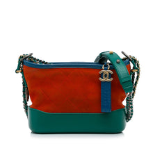 Chanel | Pre-Owned Small Suede Gabrielle Crossbody | Orange/Green Multi