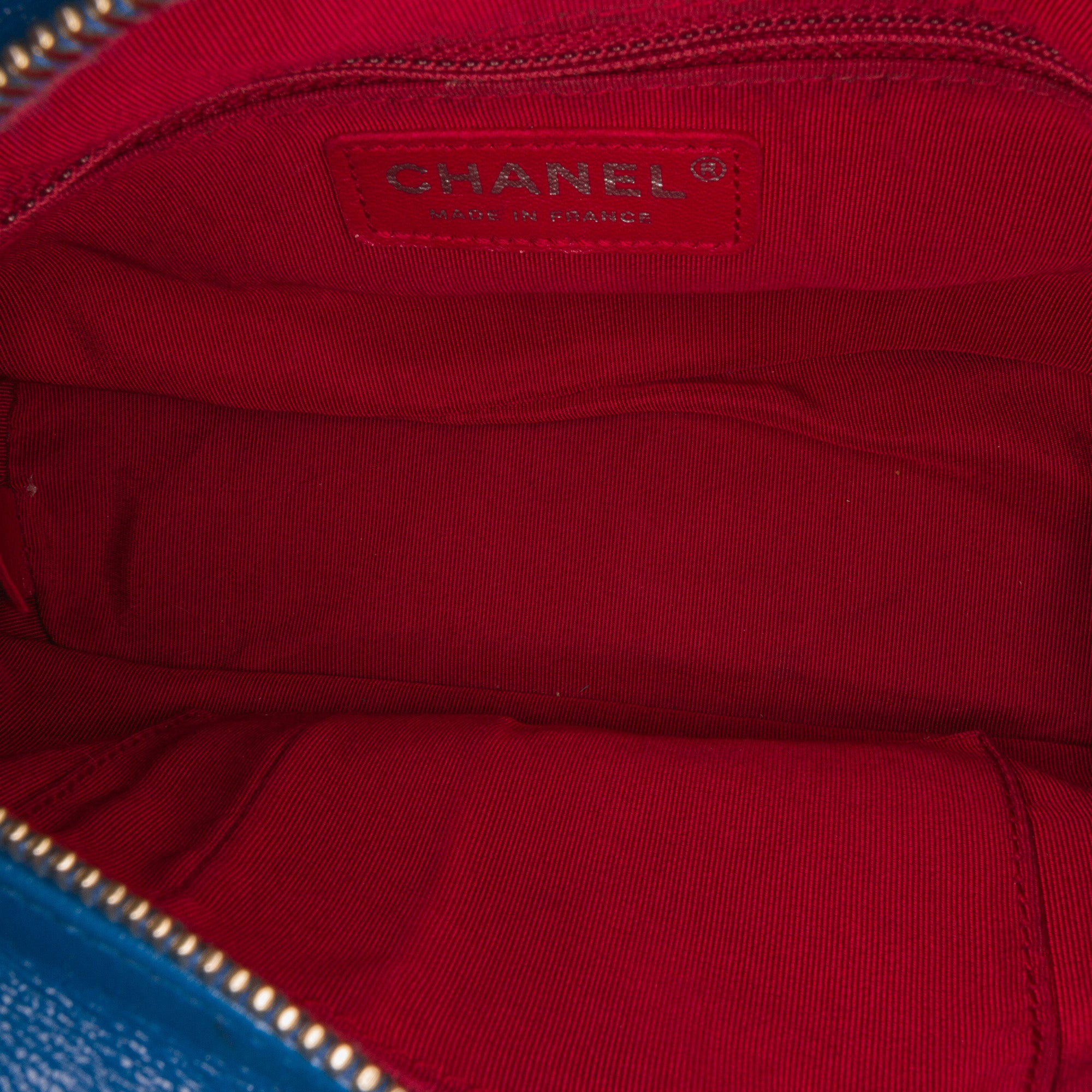 Chanel | Pre-Owned Small Suede Gabrielle Crossbody | Orange/Green Multi