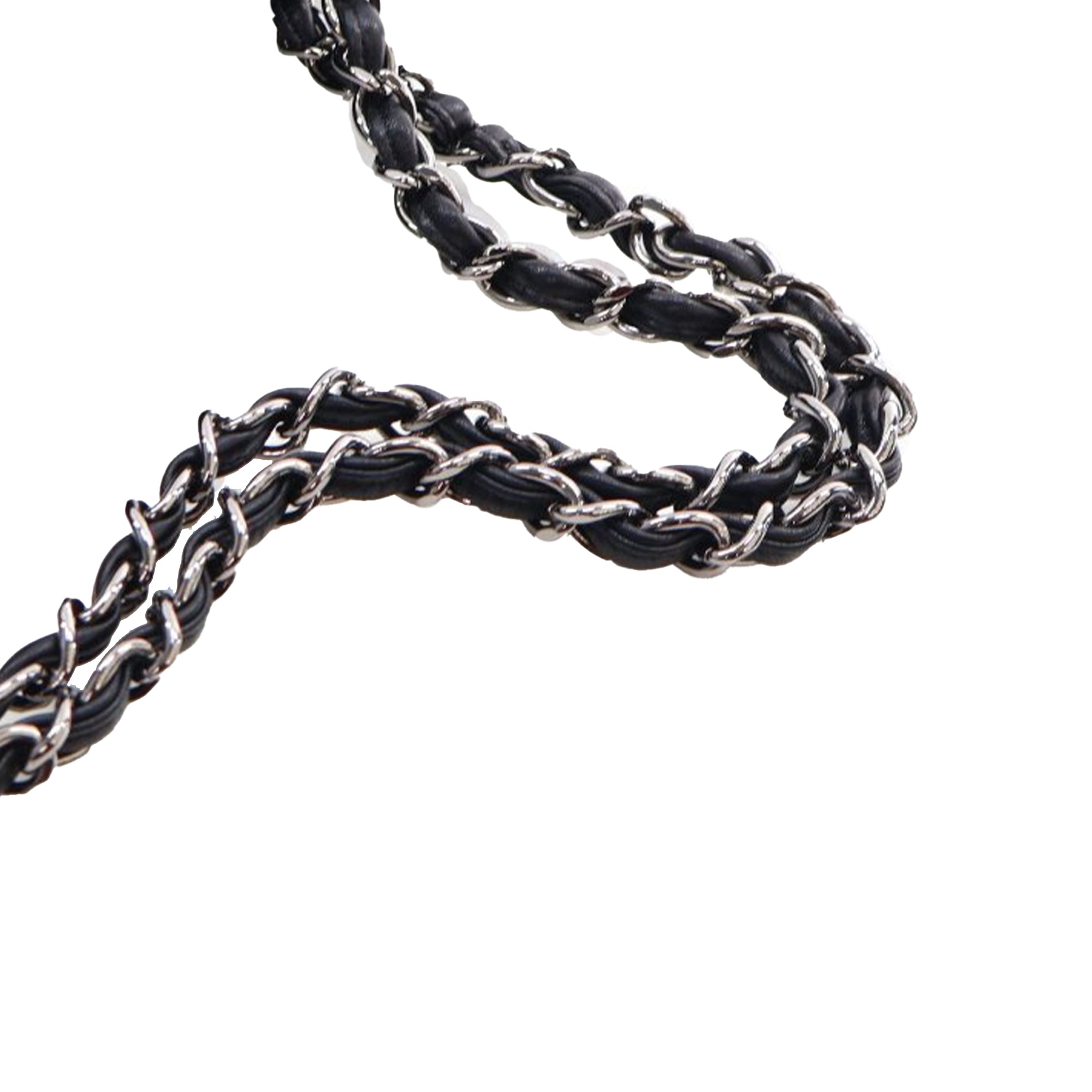 Chanel | Pre-Owned CC Check Embossed Velvet Belted Side Flap | Black