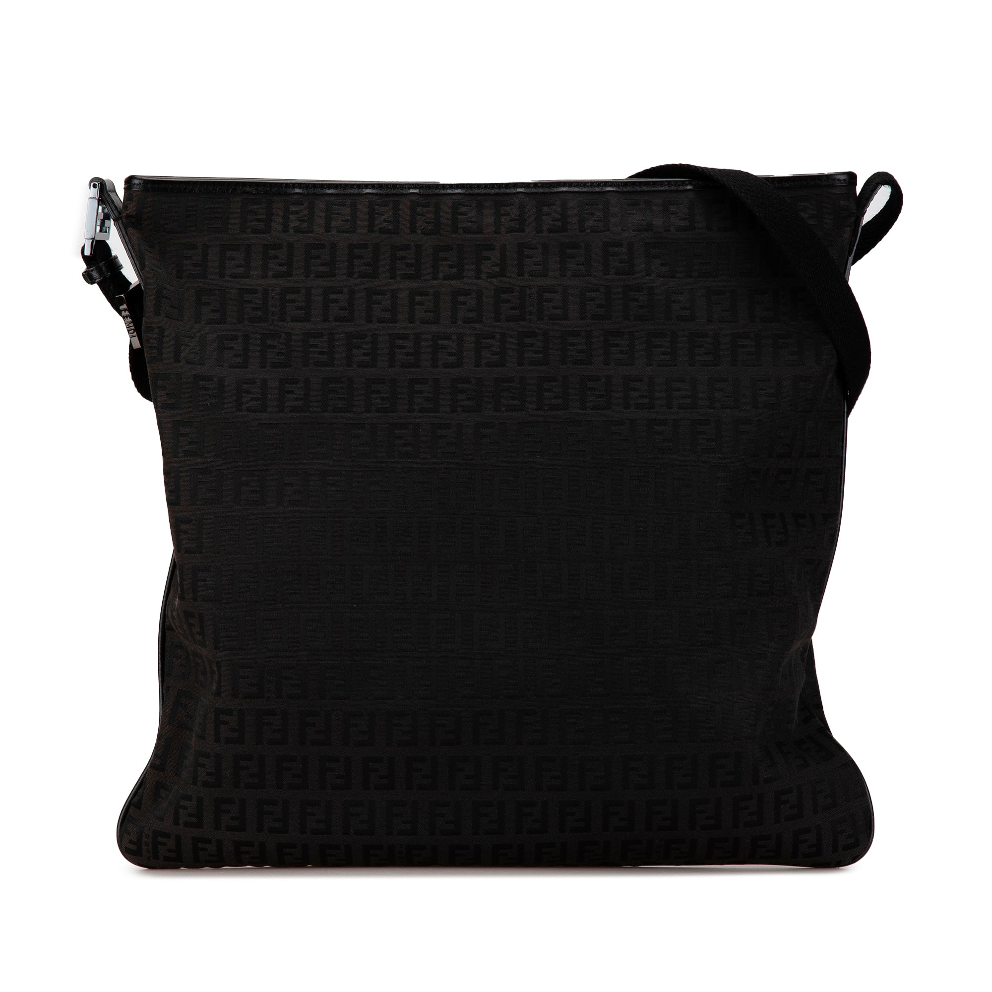 Fendi | Pre-Owned Zucchino Canvas Crossbody - I | Black