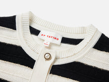 Striped Knitted Cardigan | Black