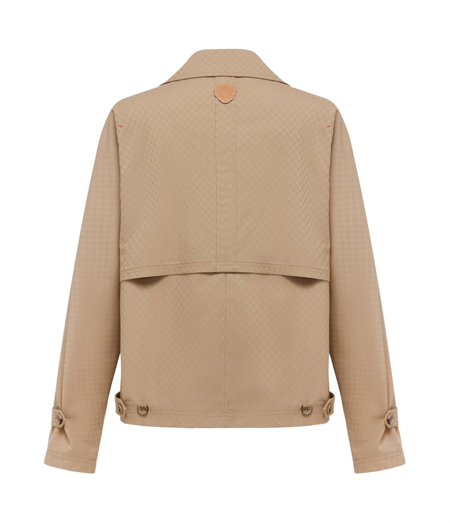 Wool Short Trench Coat | Khaki