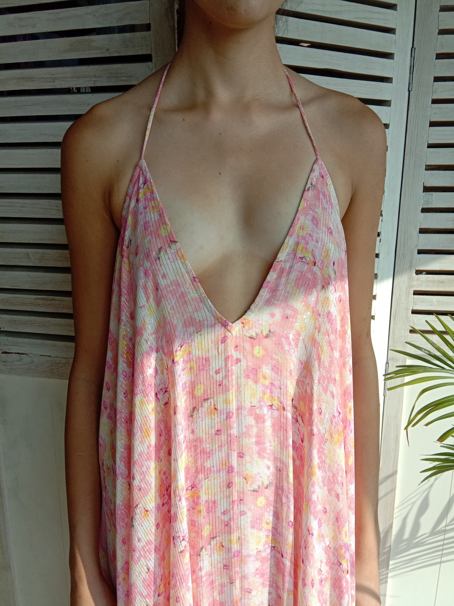 Long Dress | Peach/Butter Yellow