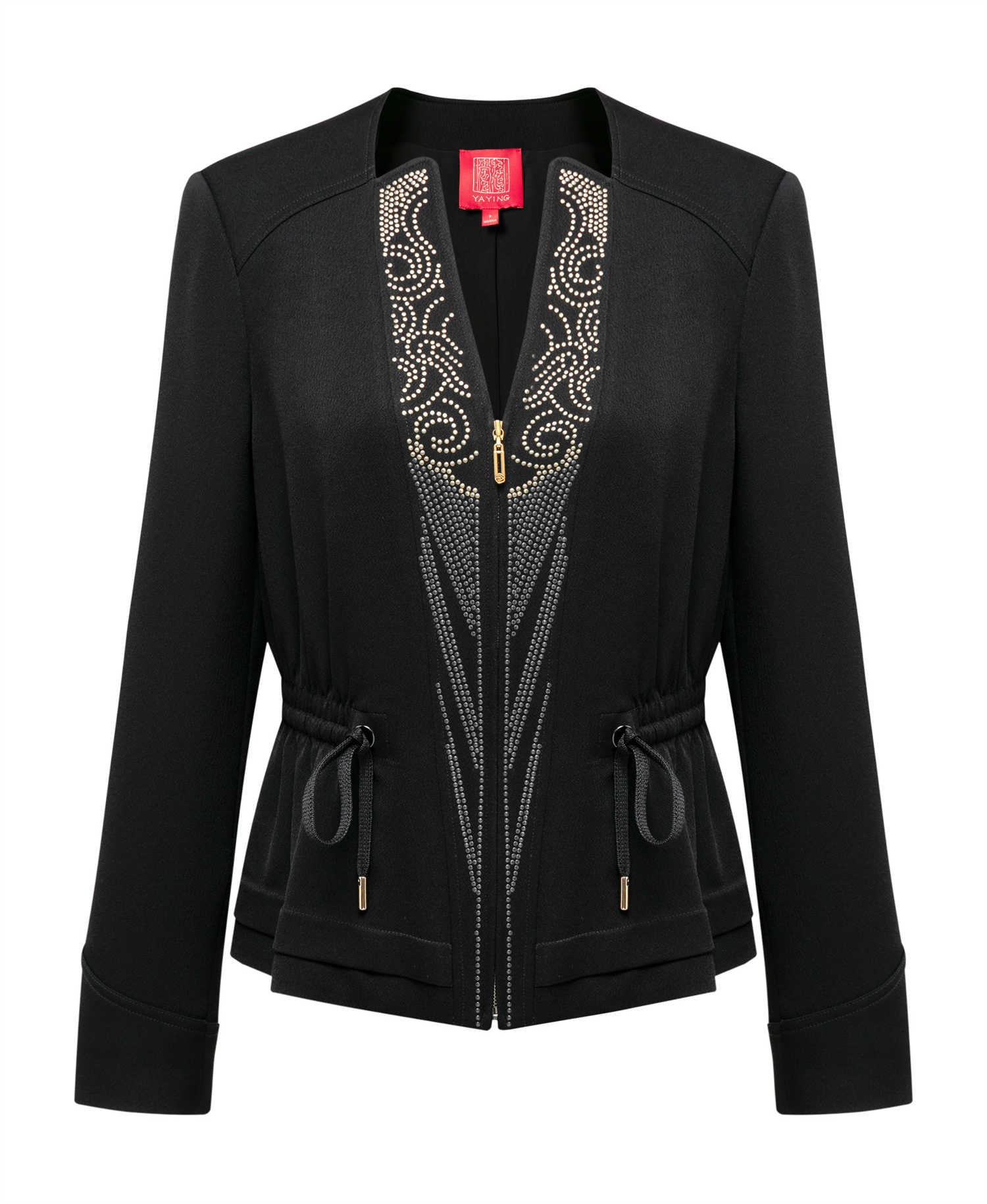 Rhinestone Embellished Suit Jacket | Black