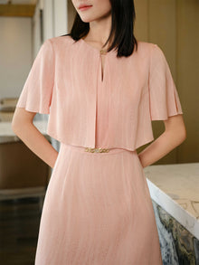 New Chinese-style silk Dress | Pink