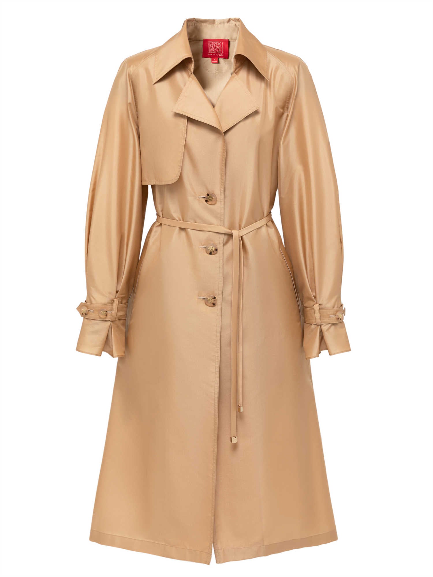 Mulberry Long Trench Coat | Khaki