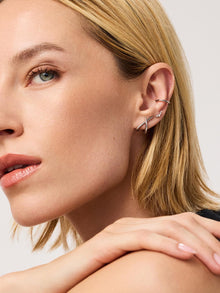 Sloane Stud Earrings | Rhodium on Brass