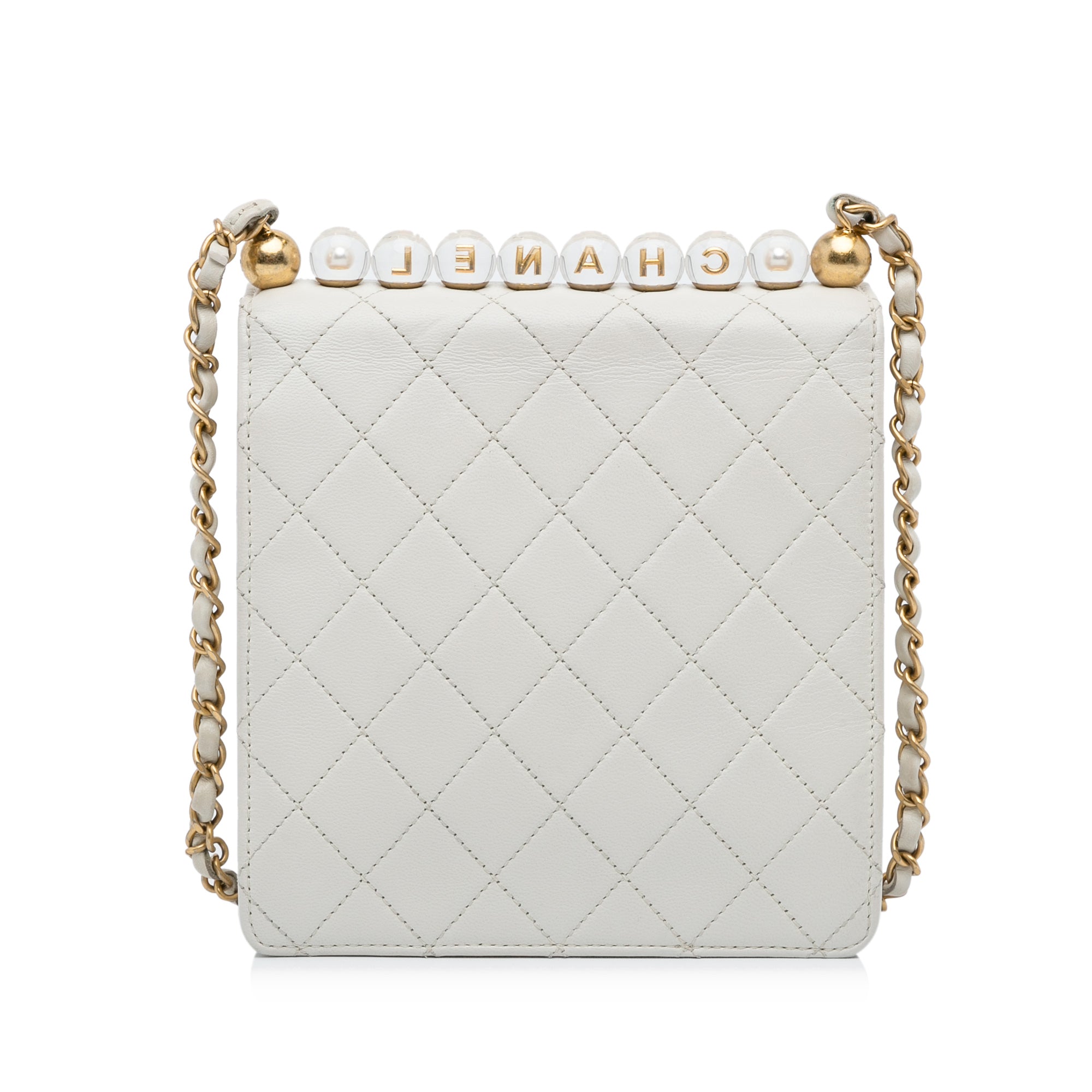 Chanel | Pre-Owned Mini Chic Pearls Crossbody | White