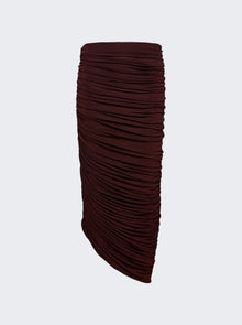 Women | Magda Butrym | Asymmetrical Midi Skirt Bordeaux