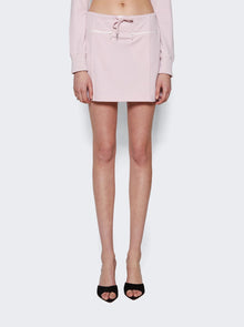Women | Courrèges | Tracksuit Interlock Mini Skirt | Powder Pink
