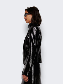 Women | Courrèges | Motorcycle Vinyl Jacket Black