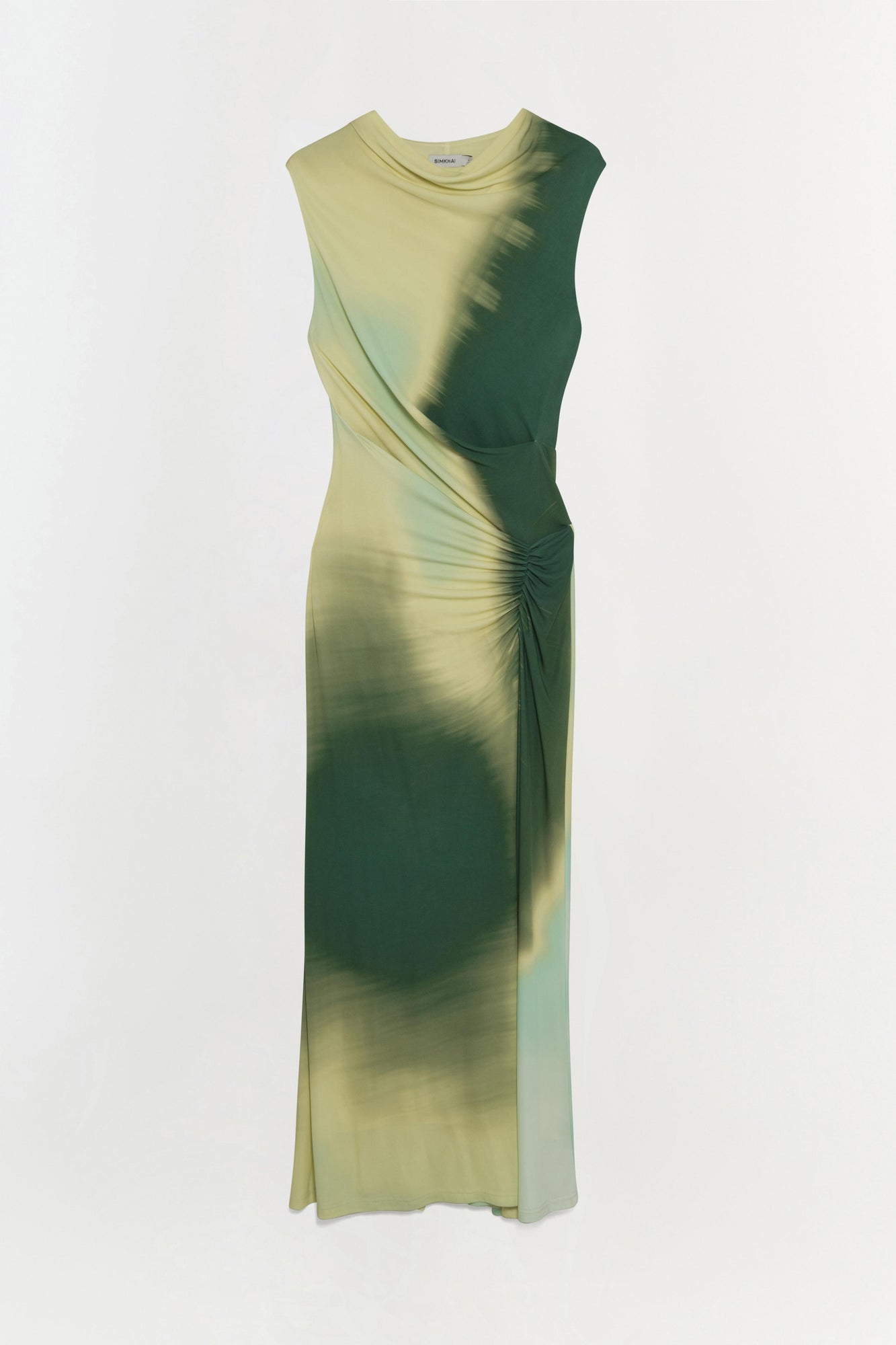 Womens | Acacia Jersey Midi Dress | Sea Glass Sunset Print