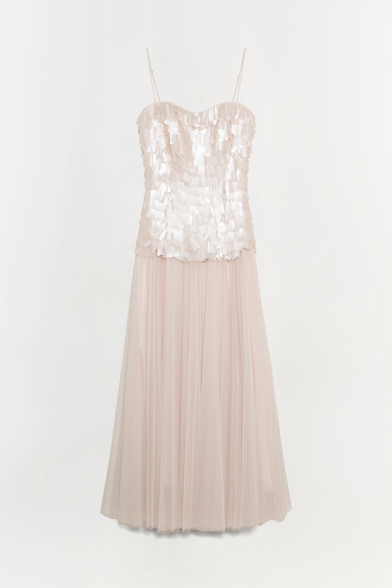 Womens | Maxine Sequin Midi Dress | Sand