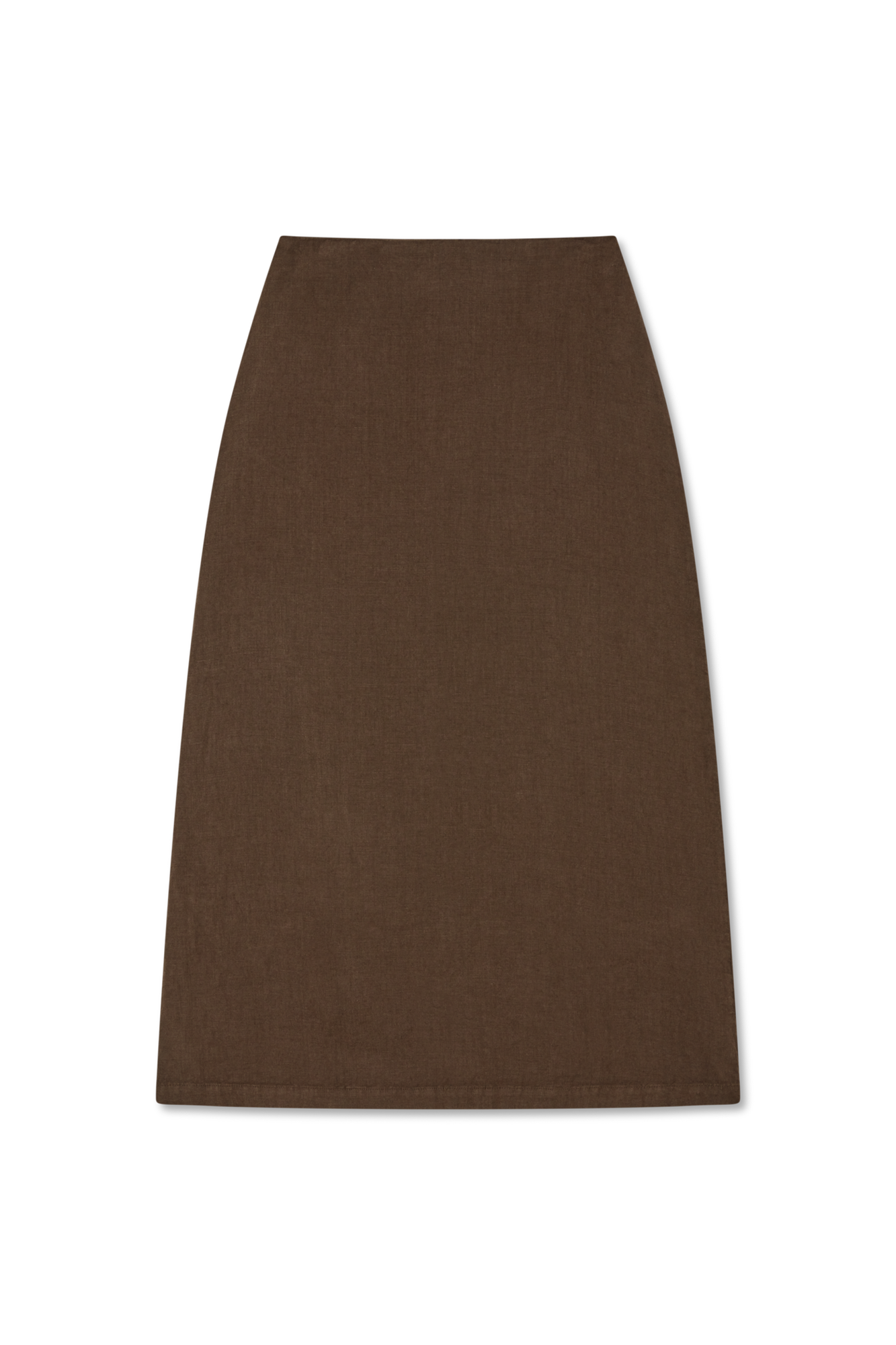 Philippine Maxi Linen Skirt | Chestnut