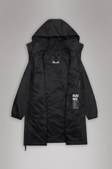 RAINS Lohja Long Insulated Curve Jacket Coal Jacket