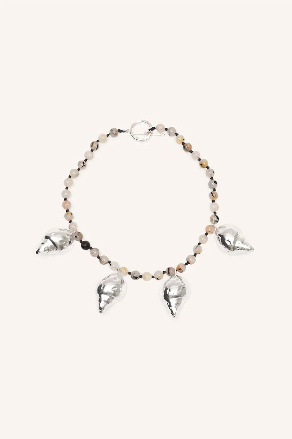 Wild Hunt Beaded Necklace | Silver