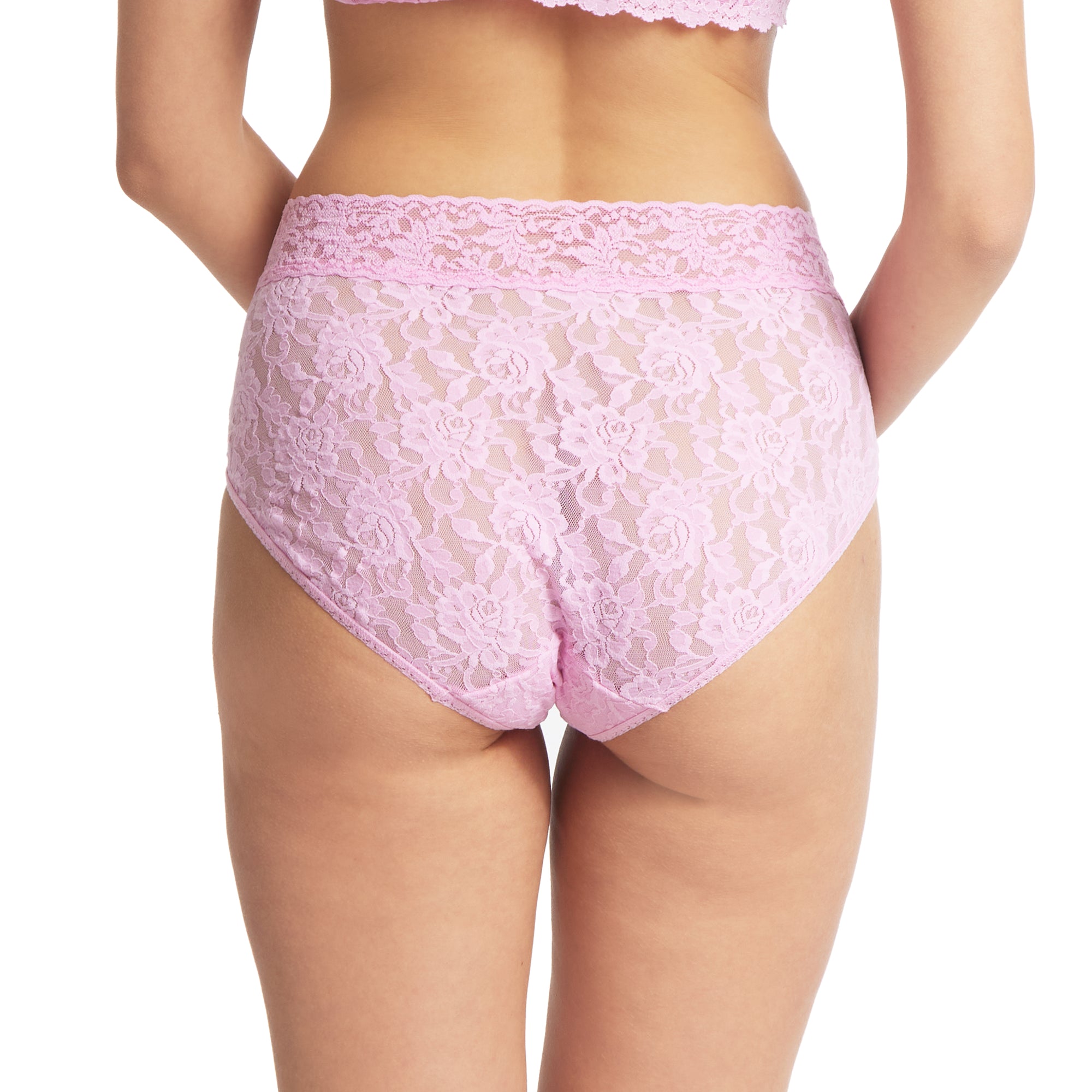 Signature Lace French Brief | Cotton Candy Pink