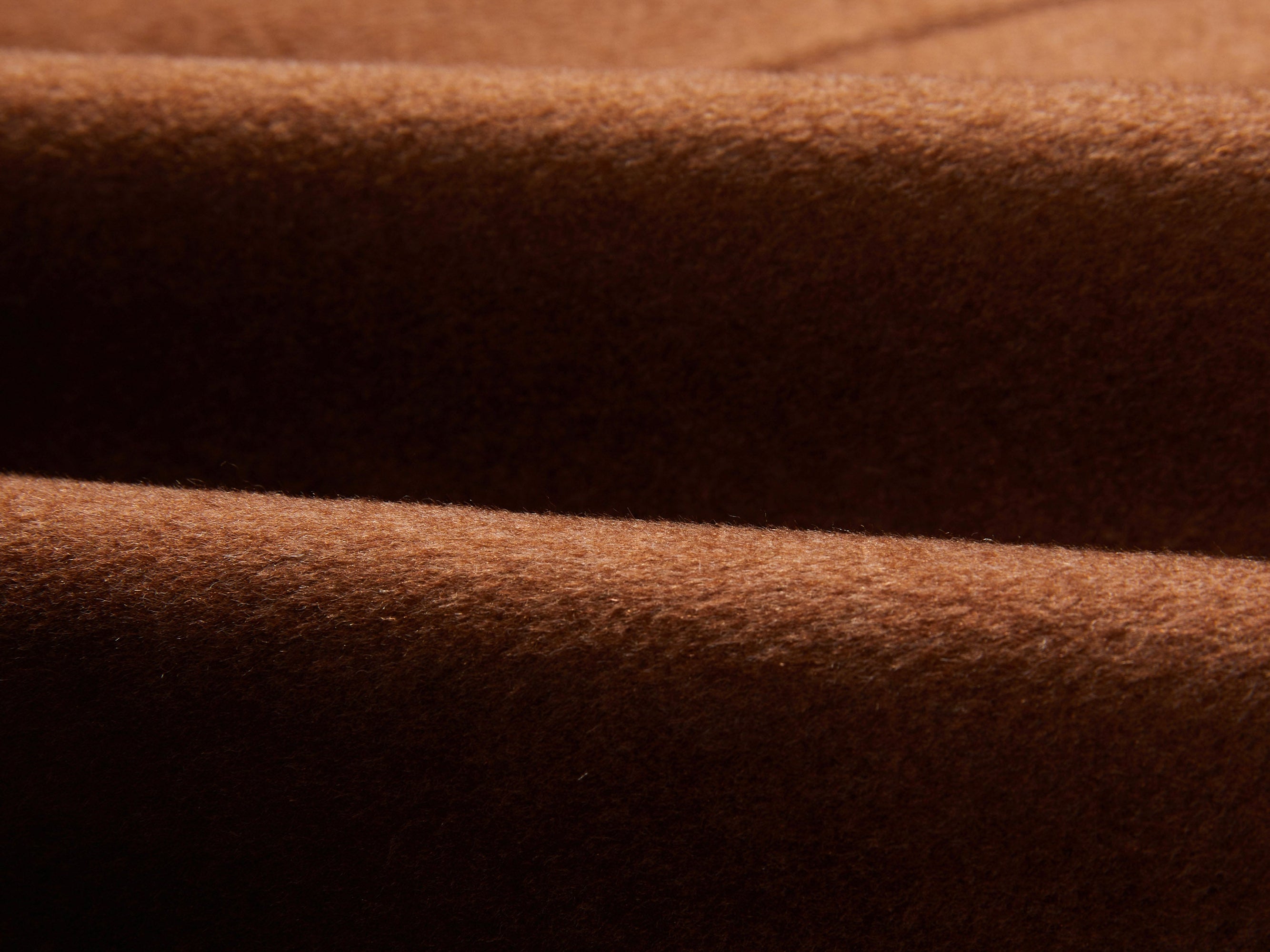 Two-Tone Wrap Coat | Brown/Beige