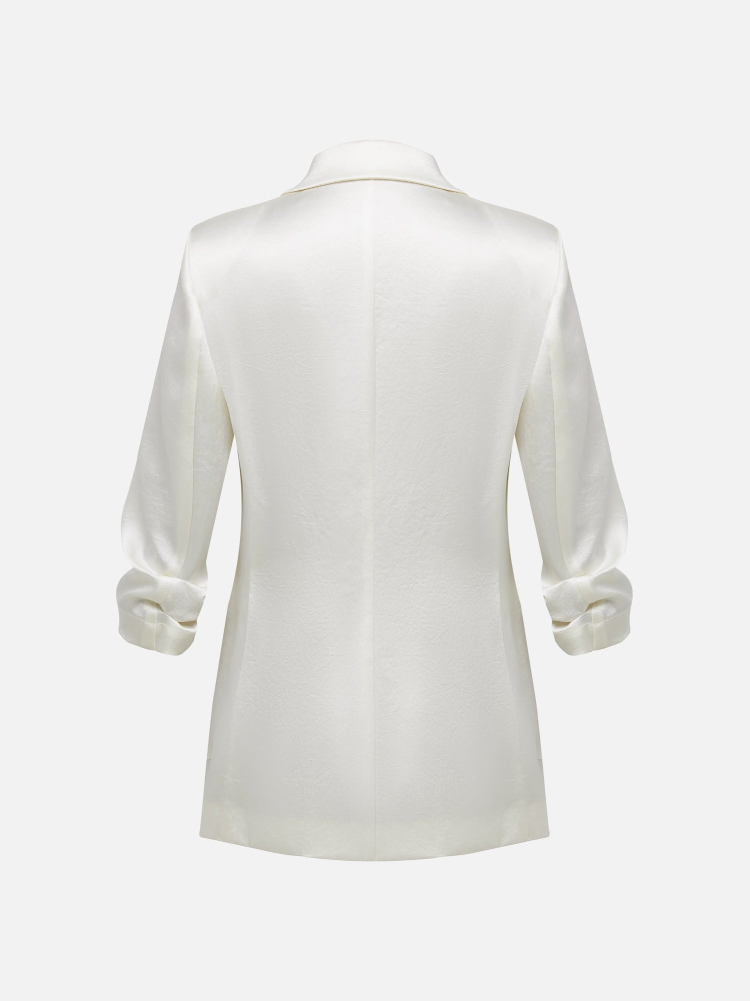 Notched Lapel Blazer | Beige
