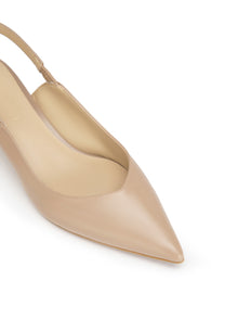 Pointed-Toe Heel | Camel