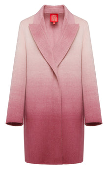 Gradient Cashmere Overcoat | Pink