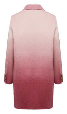 Gradient Cashmere Overcoat | Pink