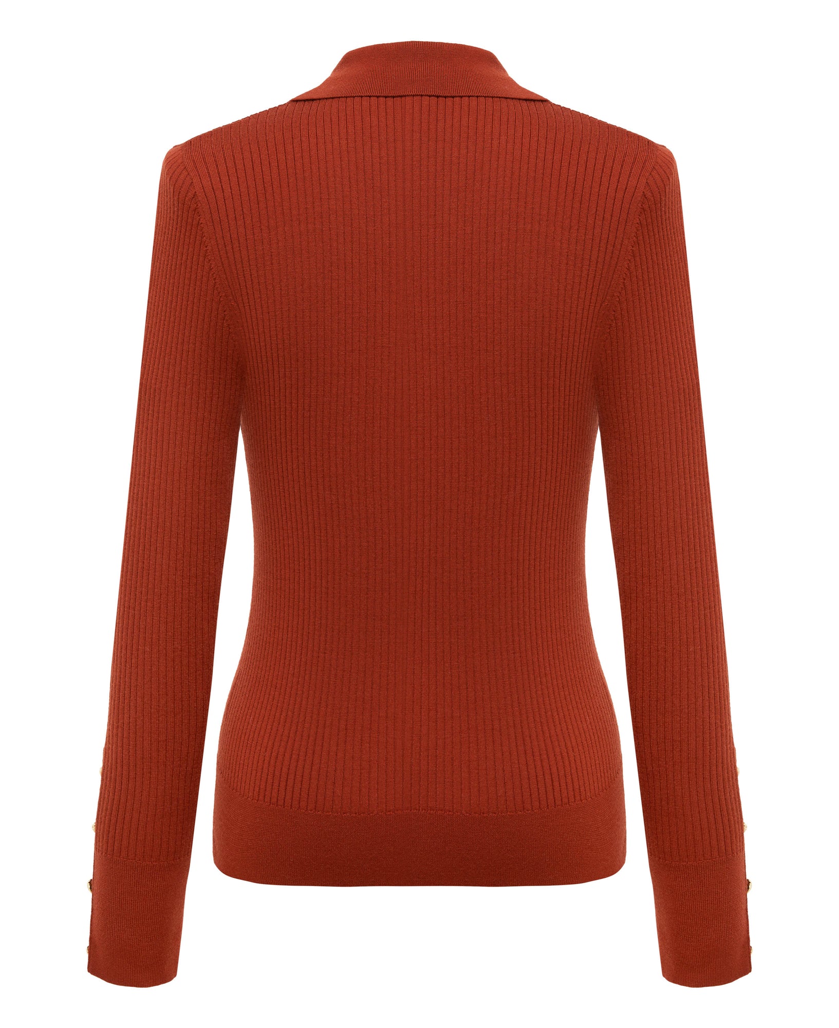 Button Cardigan | Red