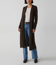 Izzy Longline Open Cardigan | Java