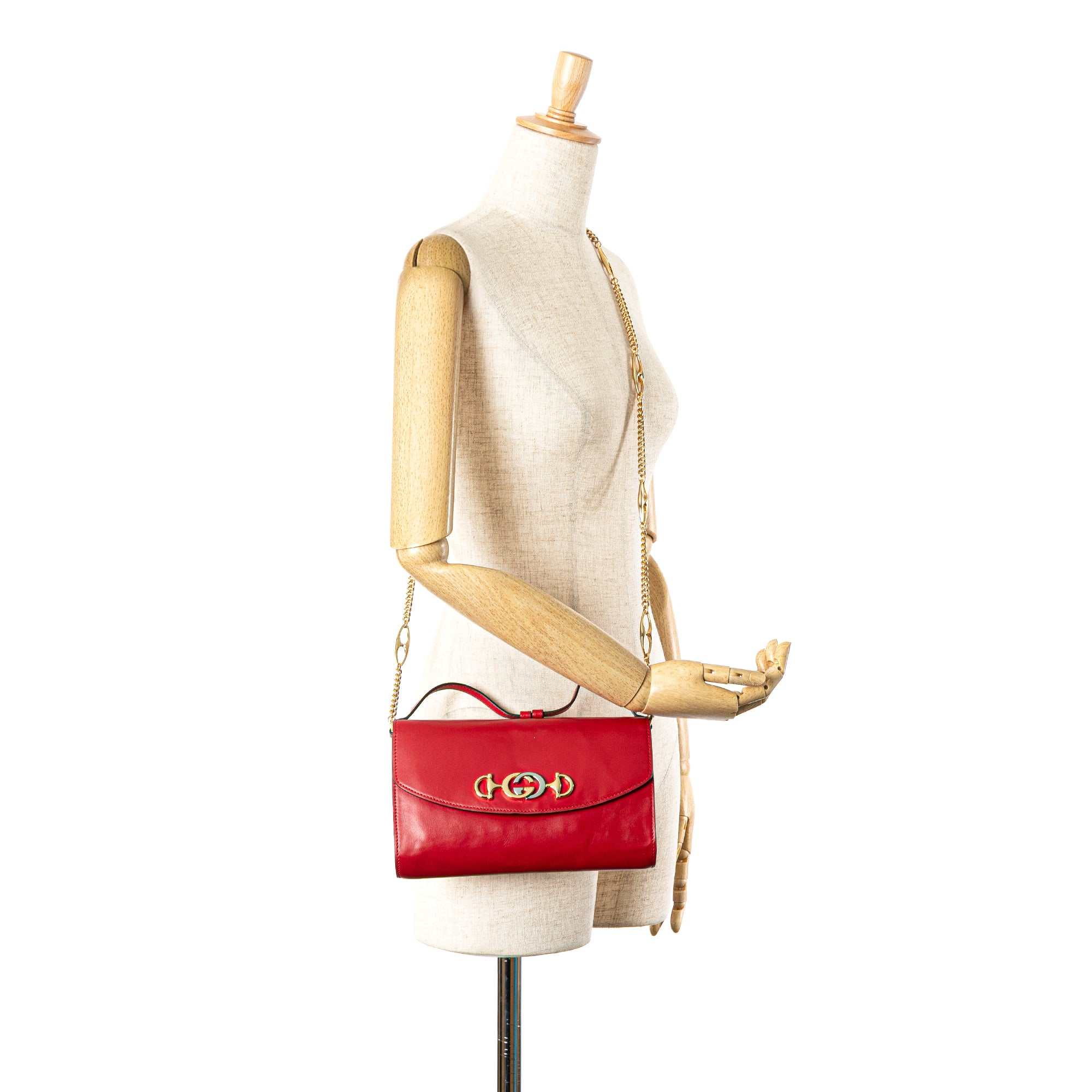 Gucci | Pre-Owned Small Leather Zumi Satchel | Red