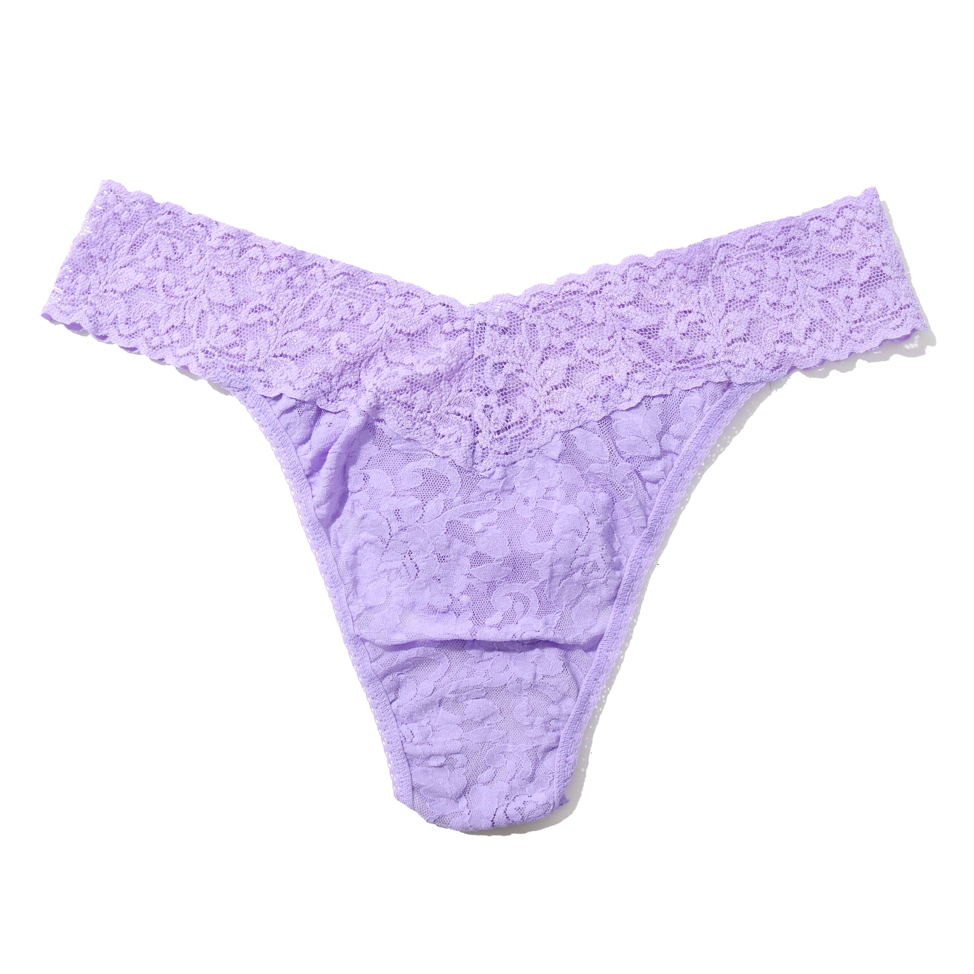 Signature Lace Original Rise Thong - V1 | Hyacinth