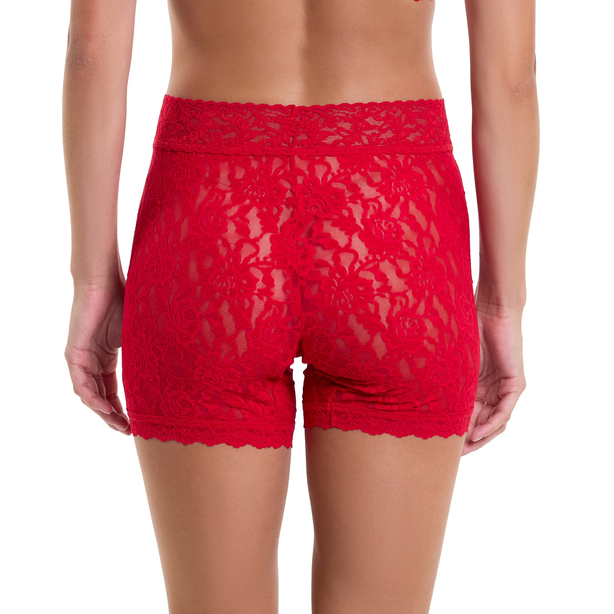 Signature Lace Boxer Brief | Red